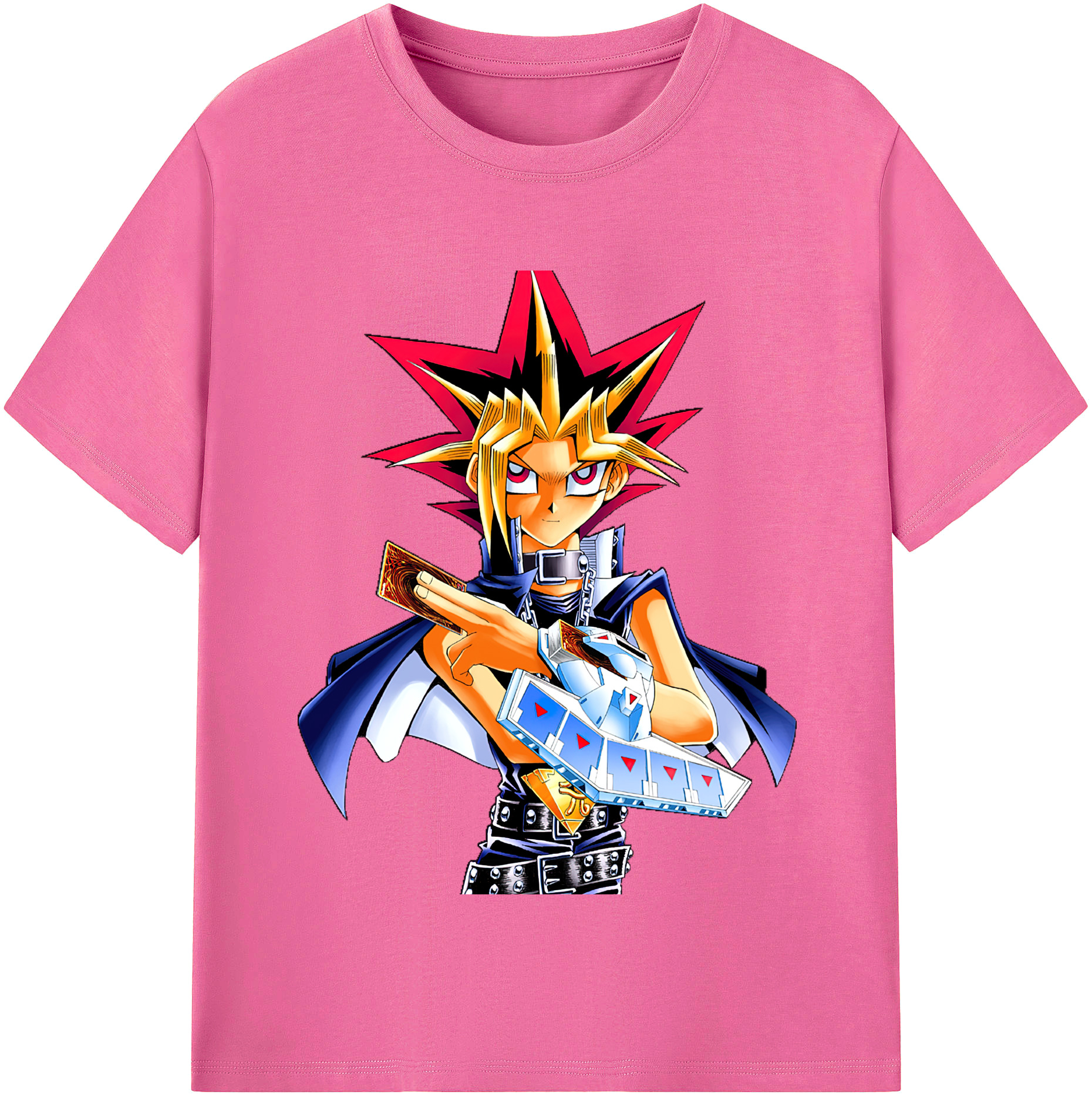 （画像用） 遊☆戯☆王 Yu-Gi-Oh! レディースカジュアルプリントTシャツ（綿100％）